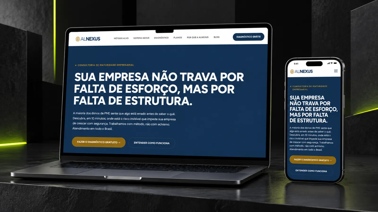 A website for business maturity consulting and assessment