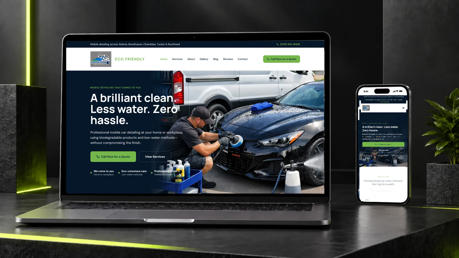 Brand strategy and website for a US mobile detailing business