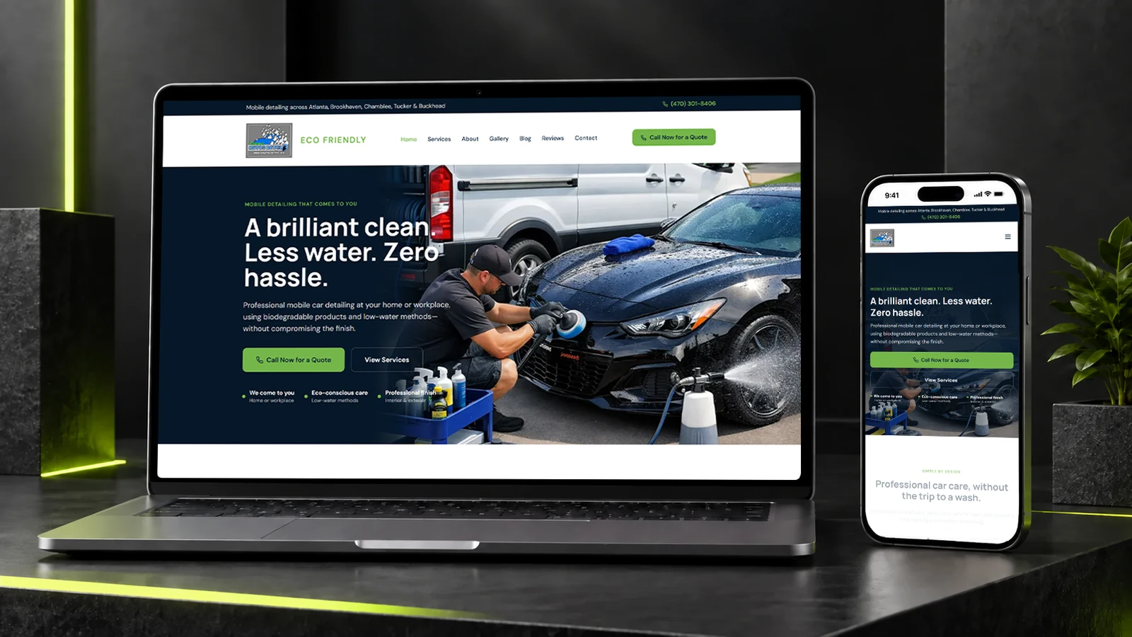 Brand strategy and website for a US mobile detailing business